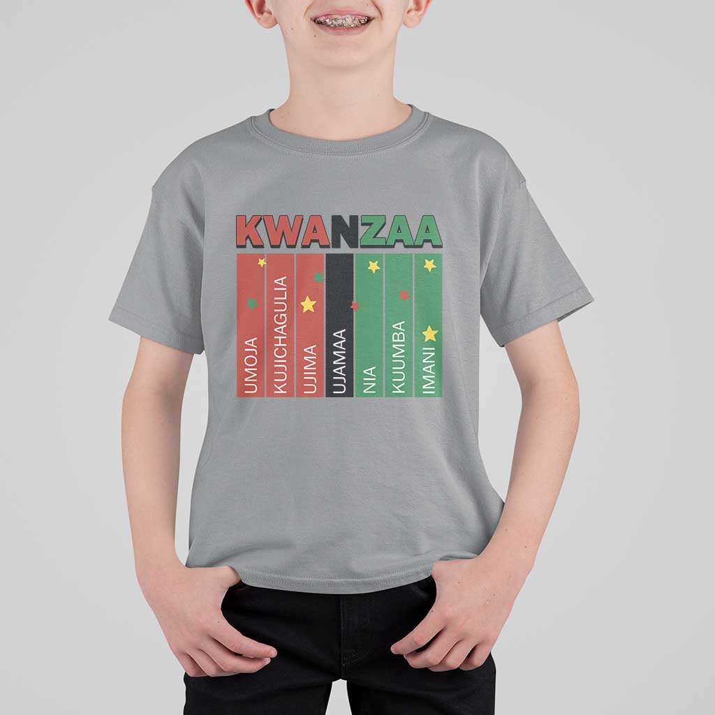 Light Of Kwanzaa T Shirt For Kid Nguzo Saba African Heritage Gift - Wonder Print Shop