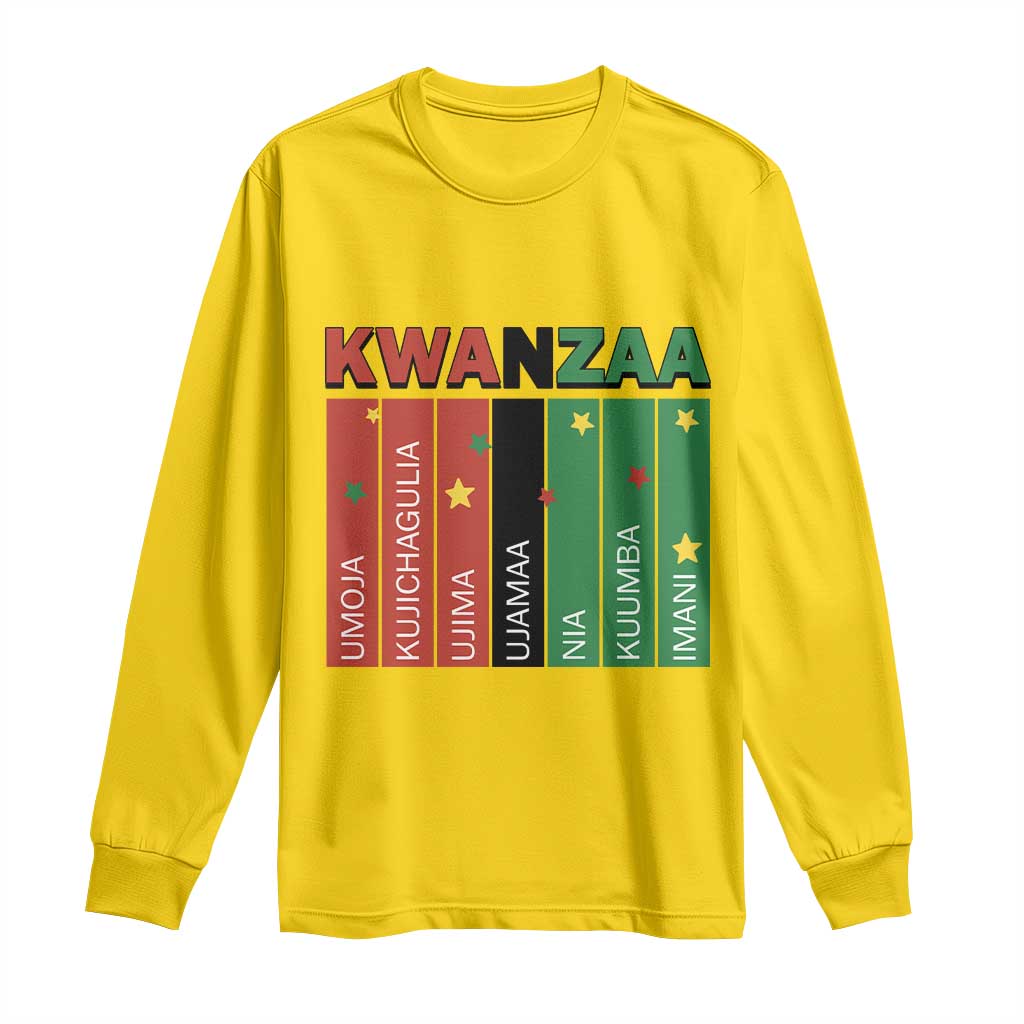 Light Of Kwanzaa Long Sleeve Shirt Nguzo Saba African Heritage Gift - Wonder Print Shop