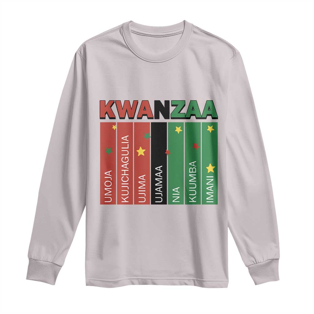 Light Of Kwanzaa Long Sleeve Shirt Nguzo Saba African Heritage Gift - Wonder Print Shop