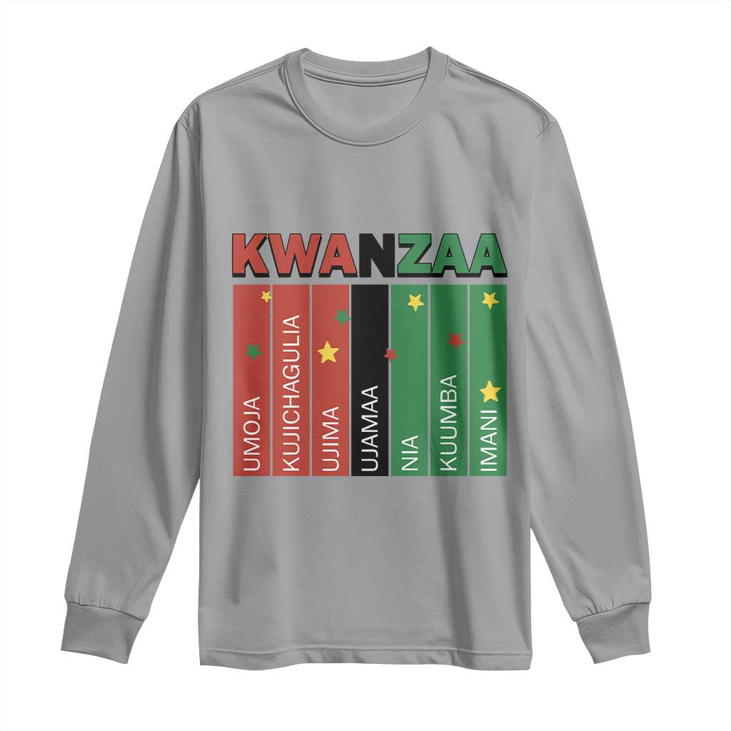 Light Of Kwanzaa Long Sleeve Shirt Nguzo Saba African Heritage Gift - Wonder Print Shop