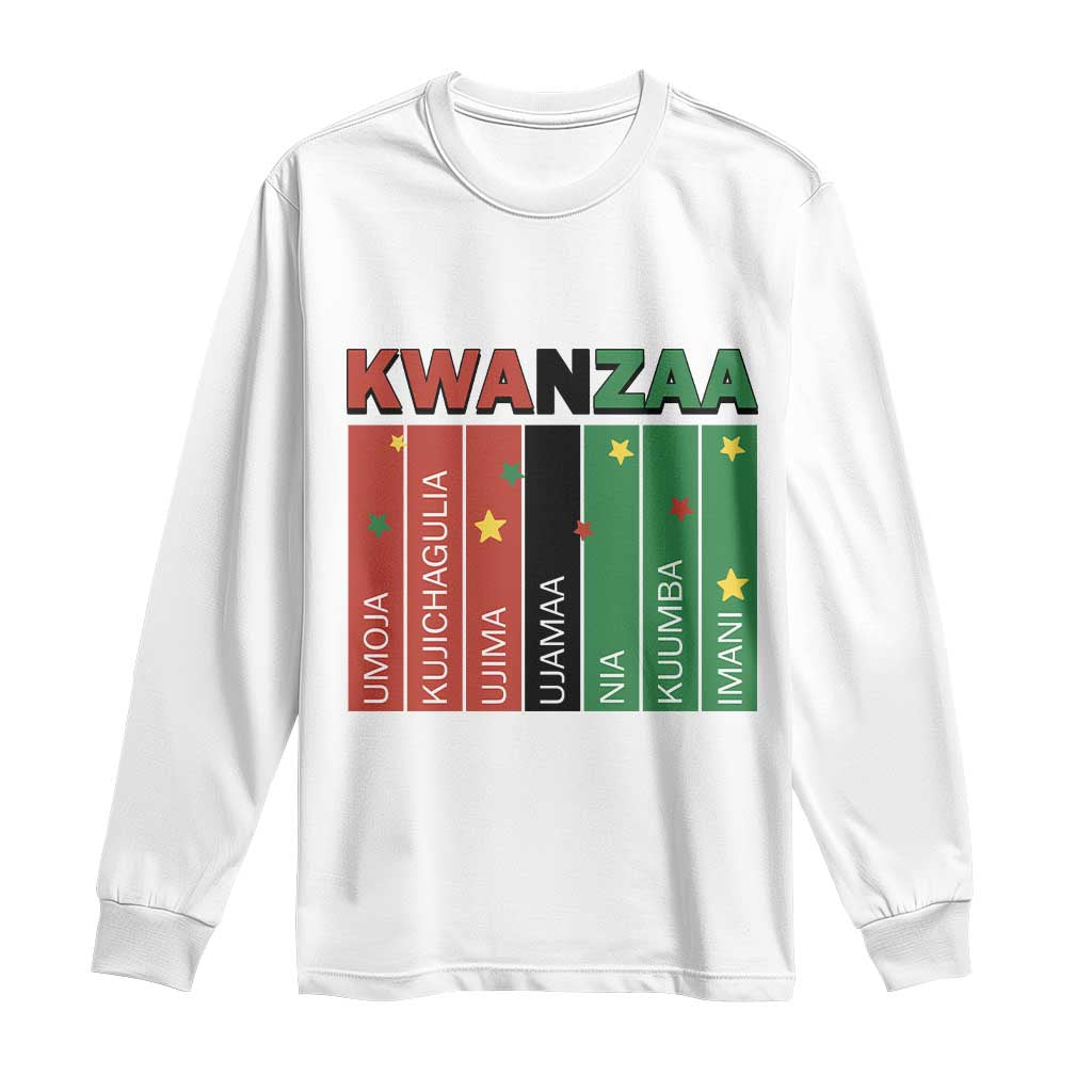 Light Of Kwanzaa Long Sleeve Shirt Nguzo Saba African Heritage Gift - Wonder Print Shop