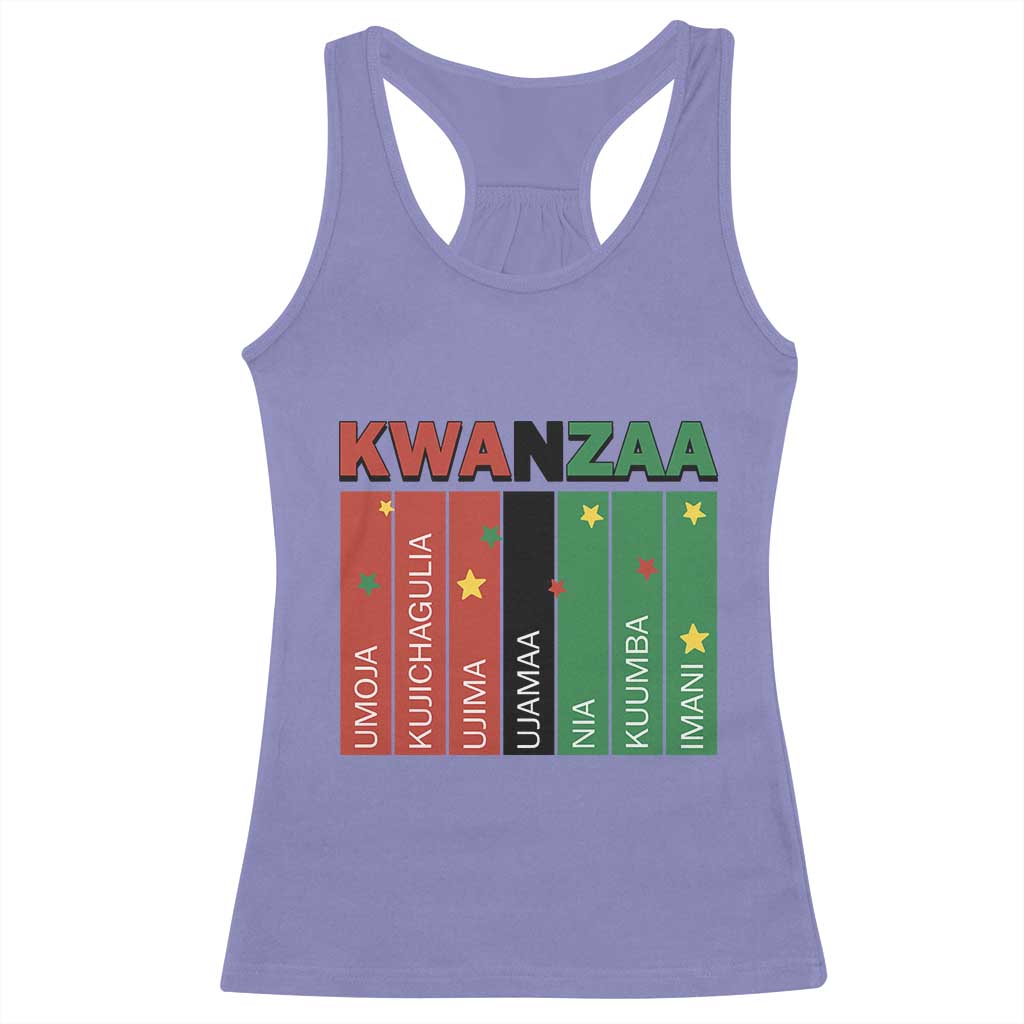 Light Of Kwanzaa Racerback Tank Top Nguzo Saba African Heritage Gift - Wonder Print Shop