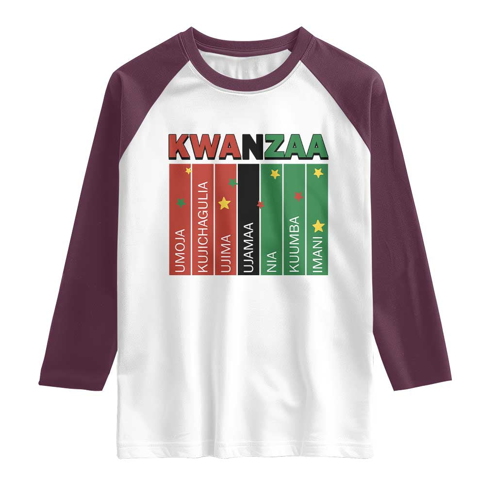 Light Of Kwanzaa Raglan Shirt Nguzo Saba African Heritage Gift - Wonder Print Shop