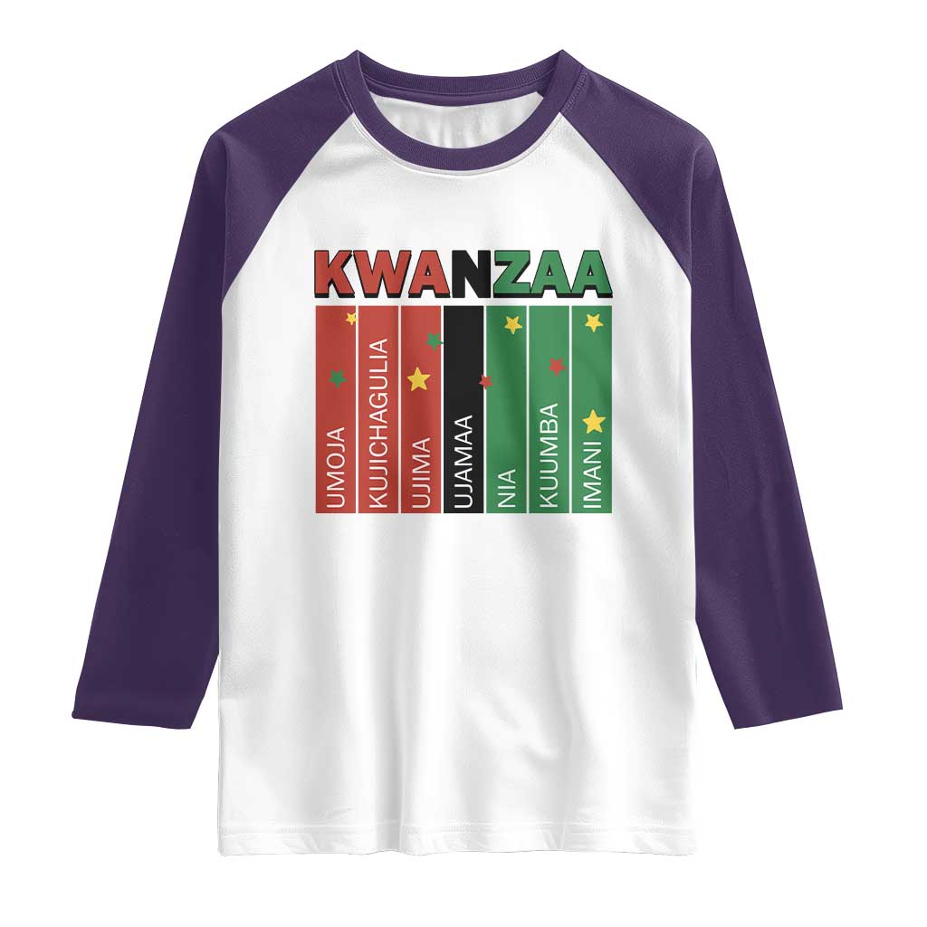 Light Of Kwanzaa Raglan Shirt Nguzo Saba African Heritage Gift - Wonder Print Shop