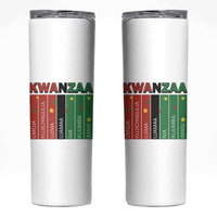 Light Of Kwanzaa Skinny Tumbler Nguzo Saba African Heritage Gift - Wonder Print Shop