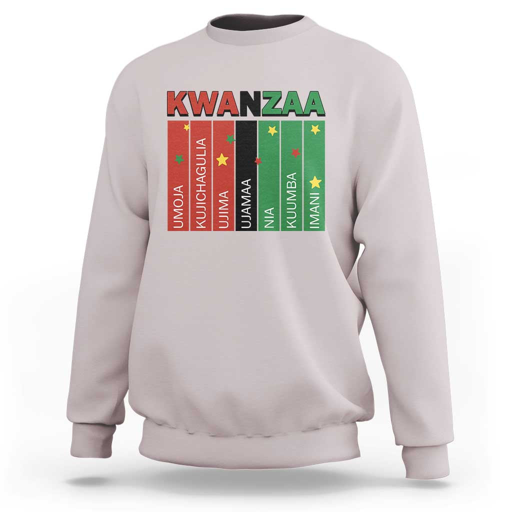 Light Of Kwanzaa Sweatshirt Nguzo Saba African Heritage Gift - Wonder Print Shop