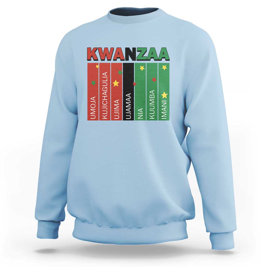 Light Of Kwanzaa Sweatshirt Nguzo Saba African Heritage Gift - Wonder Print Shop