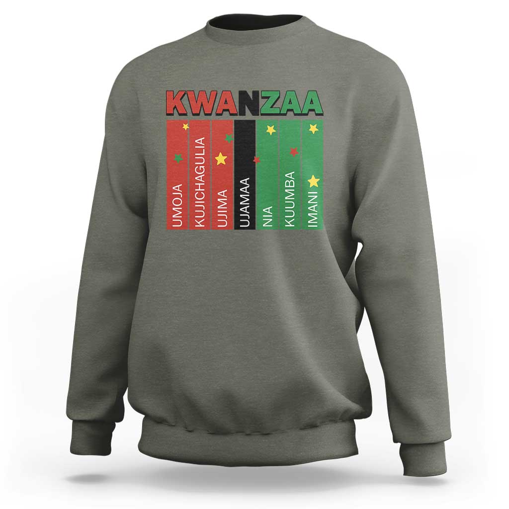 Light Of Kwanzaa Sweatshirt Nguzo Saba African Heritage Gift - Wonder Print Shop