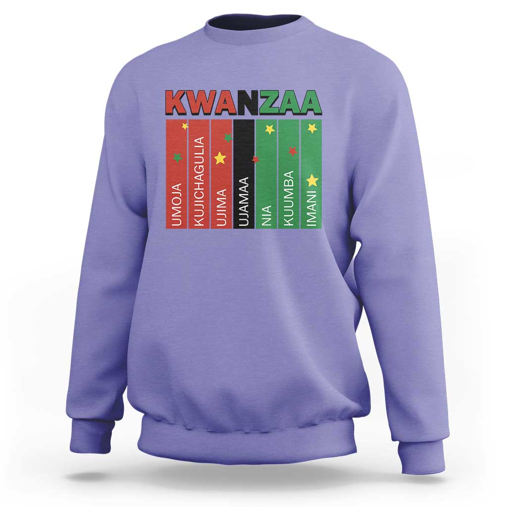 Light Of Kwanzaa Sweatshirt Nguzo Saba African Heritage Gift - Wonder Print Shop
