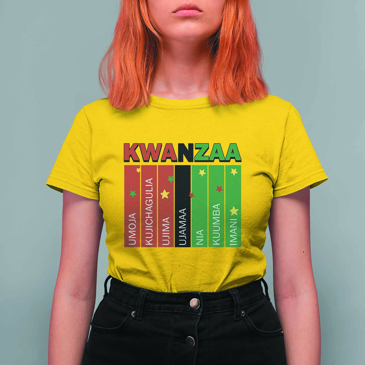 Light Of Kwanzaa T Shirt For Women Nguzo Saba African Heritage Gift - Wonder Print Shop