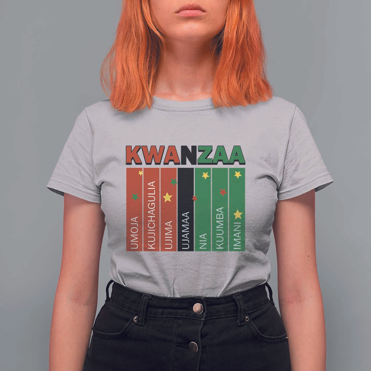 Light Of Kwanzaa T Shirt For Women Nguzo Saba African Heritage Gift - Wonder Print Shop