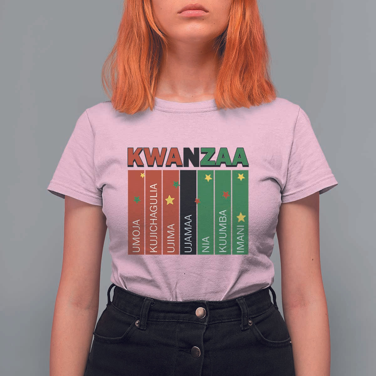 Light Of Kwanzaa T Shirt For Women Nguzo Saba African Heritage Gift - Wonder Print Shop