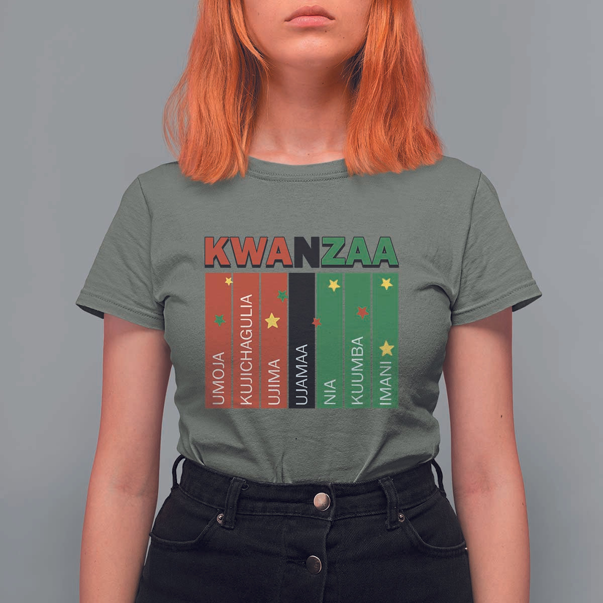 Light Of Kwanzaa T Shirt For Women Nguzo Saba African Heritage Gift - Wonder Print Shop