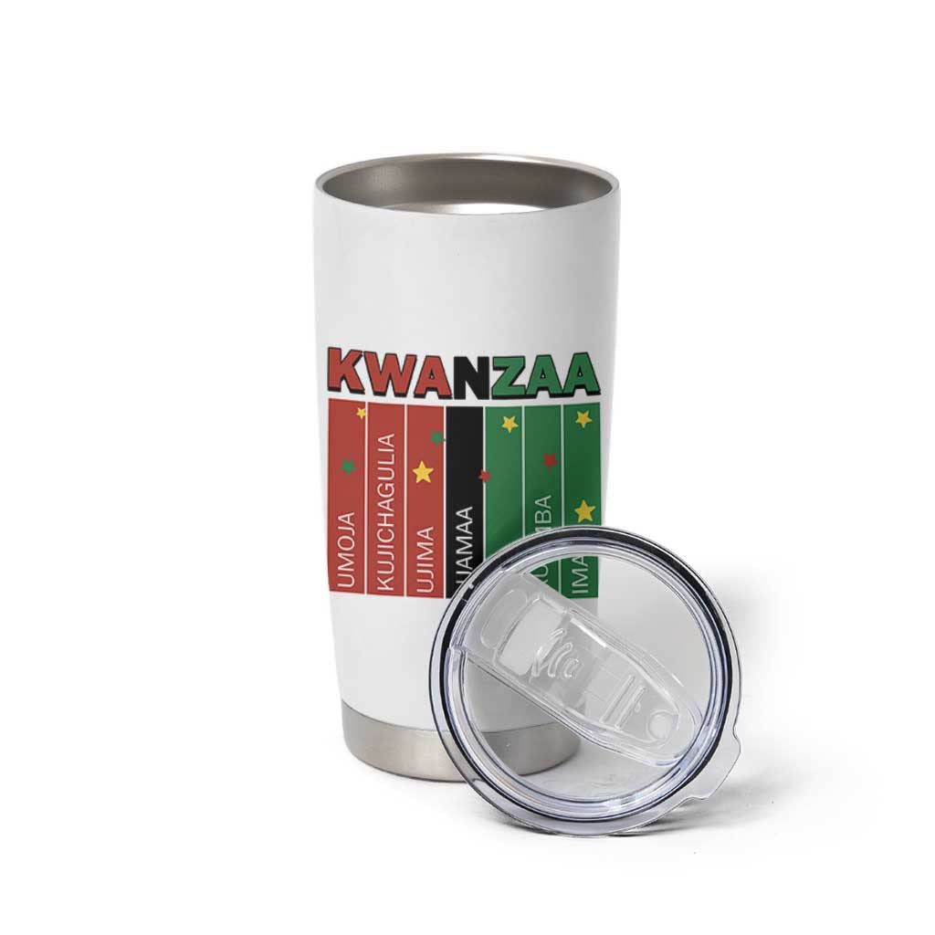 Light Of Kwanzaa Tumbler Cup Nguzo Saba African Heritage Gift - Wonder Print Shop