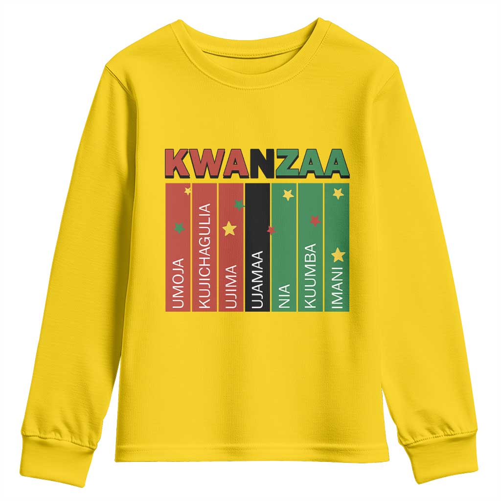 Light Of Kwanzaa Youth Sweatshirt Nguzo Saba African Heritage Gift - Wonder Print Shop