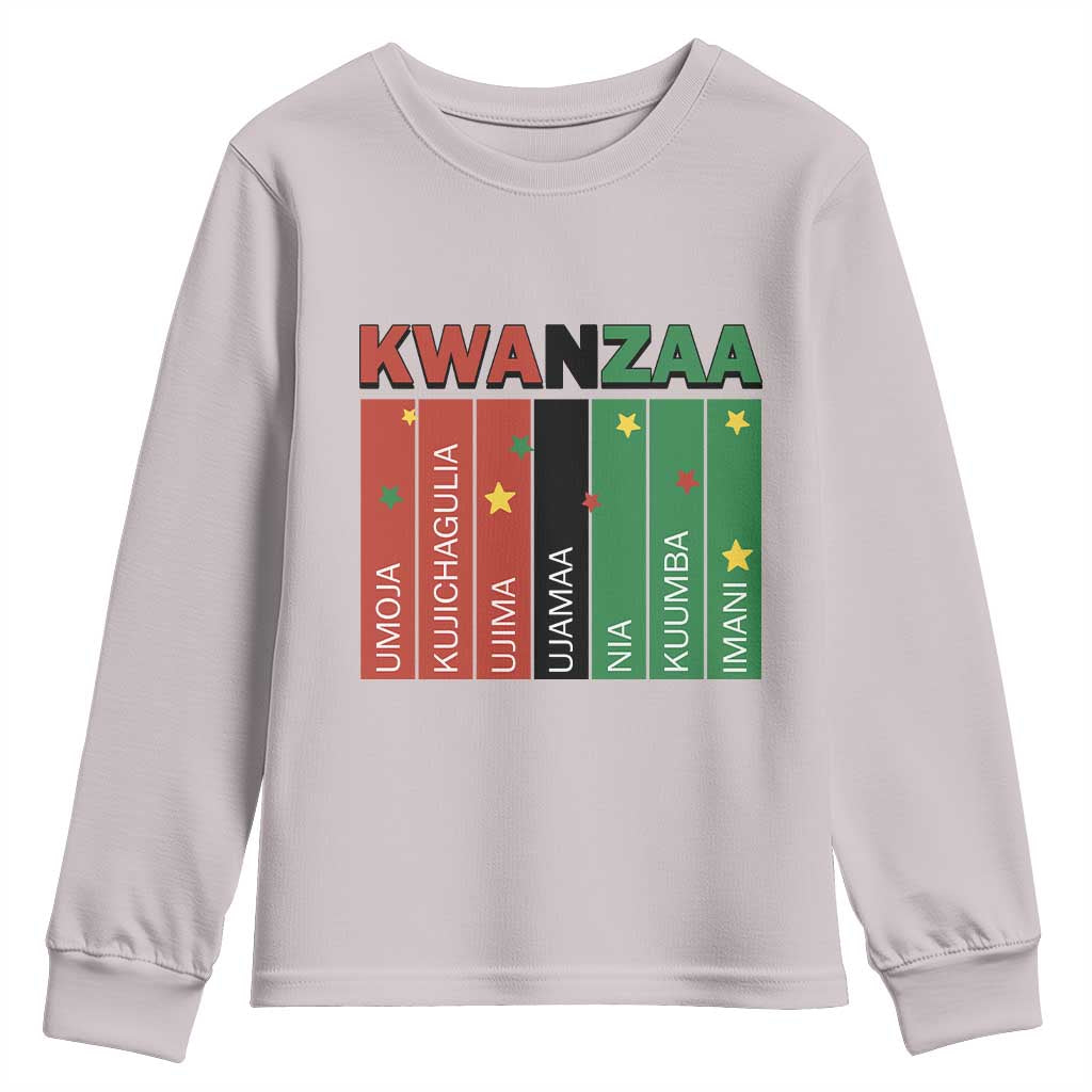 Light Of Kwanzaa Youth Sweatshirt Nguzo Saba African Heritage Gift - Wonder Print Shop