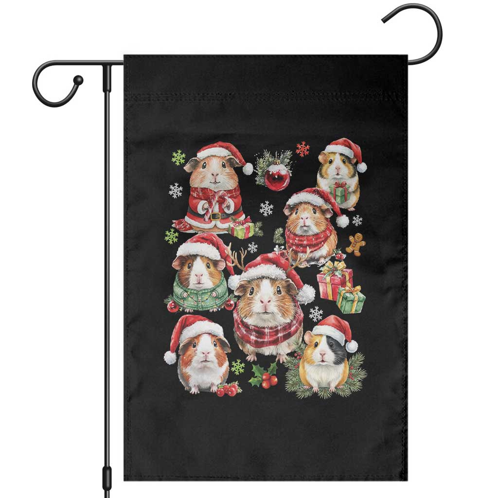 Funny Santa Cavy Squad Garden Flag Christmas Guinea Pig Gift - Wonder Print Shop