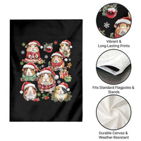 Funny Santa Cavy Squad Garden Flag Christmas Guinea Pig Gift - Wonder Print Shop