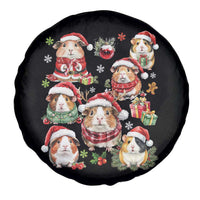 Funny Santa Cavy Squad Spare Tire Cover Christmas Guinea Pig Gift - Wonder Print Shop
