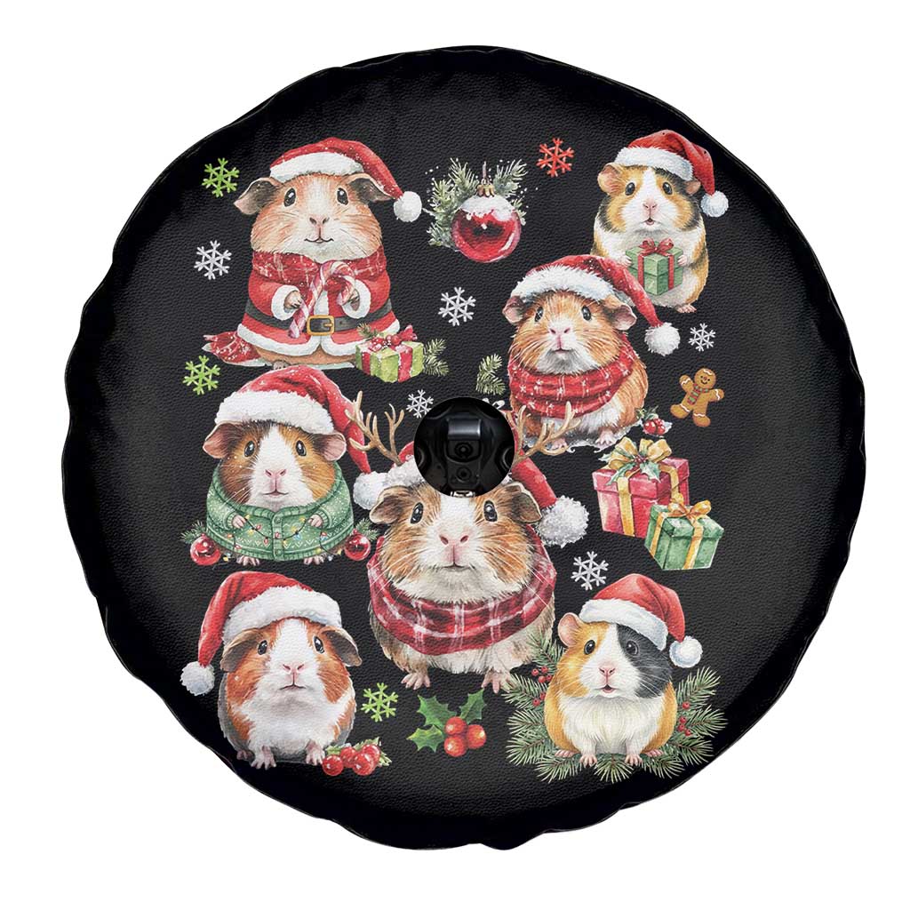 Funny Santa Cavy Squad Spare Tire Cover Christmas Guinea Pig Gift - Wonder Print Shop