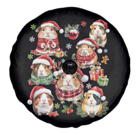 Funny Santa Cavy Squad Spare Tire Cover Christmas Guinea Pig Gift - Wonder Print Shop