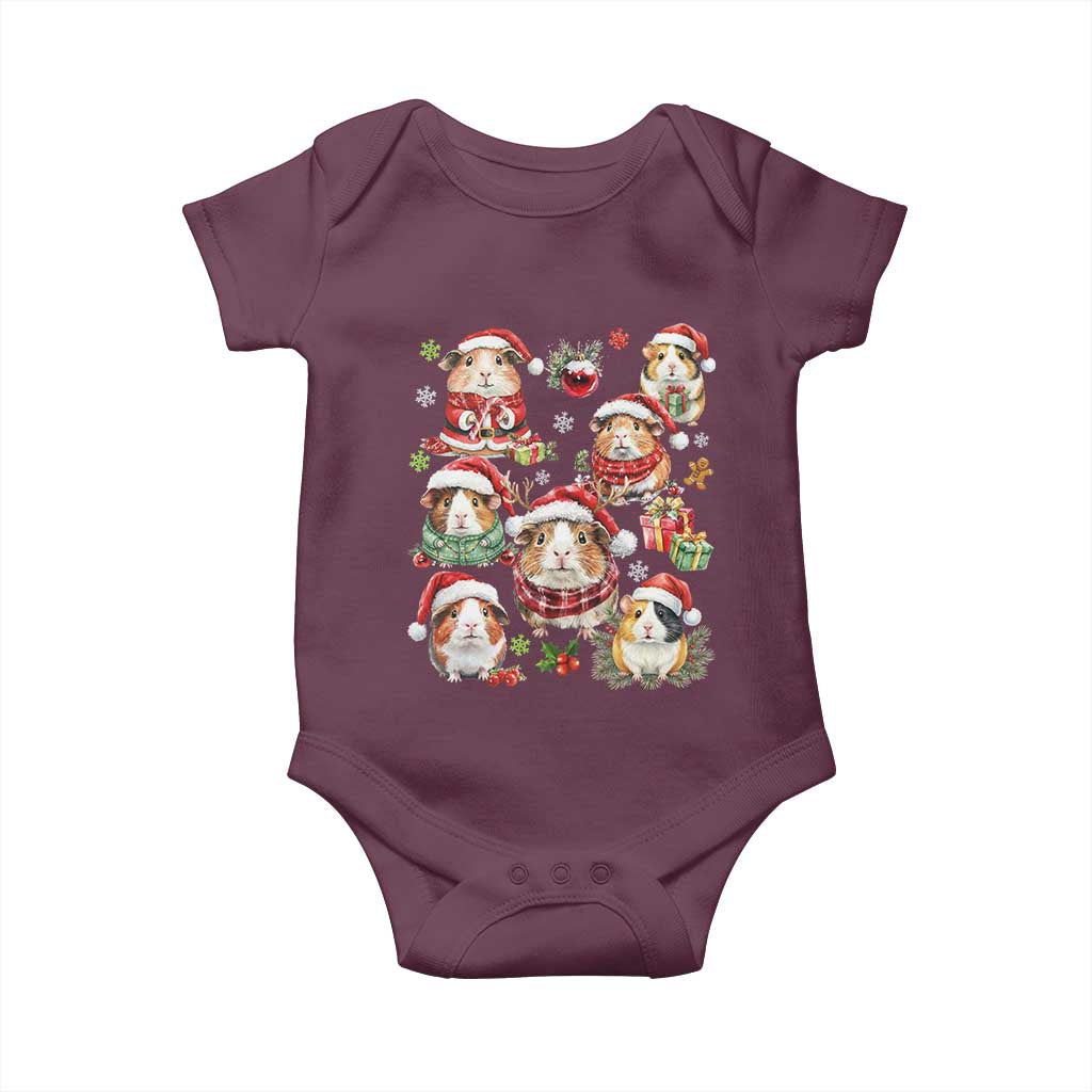 Funny Santa Cavy Squad Baby Onesie Christmas Guinea Pig Gift - Wonder Print Shop