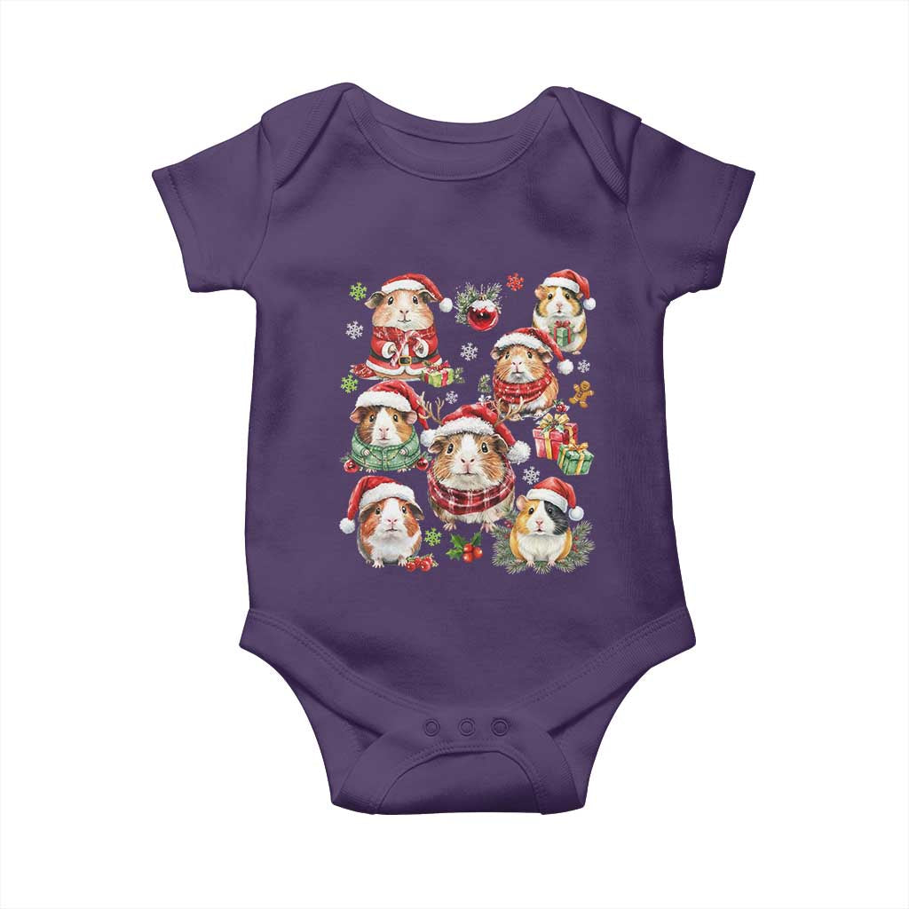 Funny Santa Cavy Squad Baby Onesie Christmas Guinea Pig Gift - Wonder Print Shop