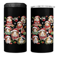 Funny Santa Cavy Squad 4 in 1 Can Cooler Tumbler Christmas Guinea Pig Gift - Wonder Print Shop