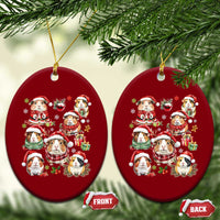 Funny Santa Cavy Squad Ceramic Ornament Christmas Guinea Pig Gift - Wonder Print Shop