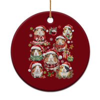 Funny Santa Cavy Squad Ceramic Ornament Christmas Guinea Pig Gift - Wonder Print Shop
