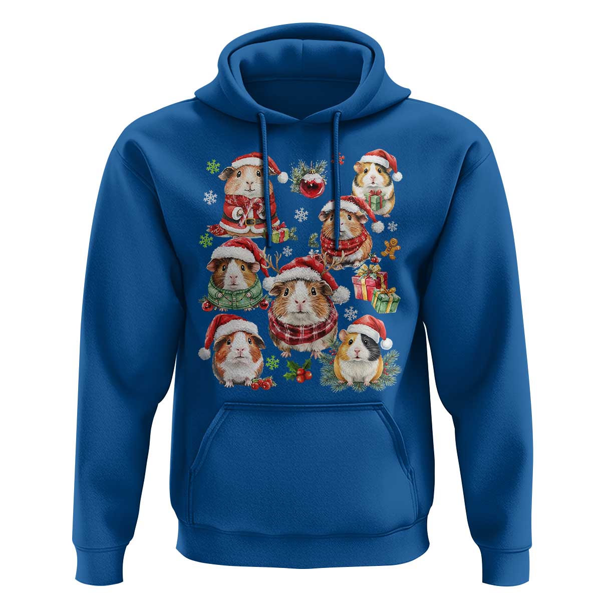 Funny Santa Cavy Squad Hoodie Christmas Guinea Pig Gift - undefined