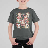 Funny Santa Cavy Squad T Shirt For Kid Christmas Guinea Pig Gift - Wonder Print Shop