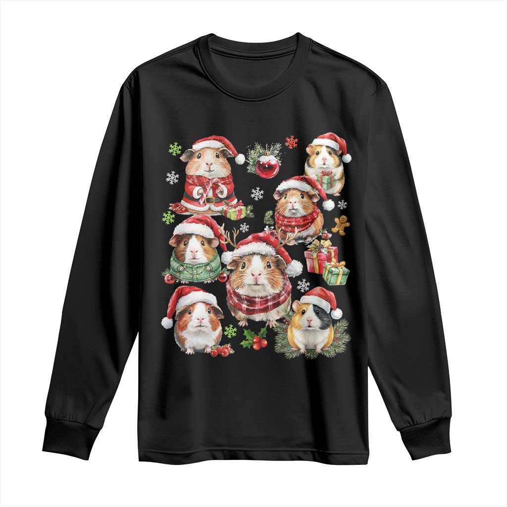 Funny Santa Cavy Squad Long Sleeve Shirt Christmas Guinea Pig Gift - Wonder Print Shop