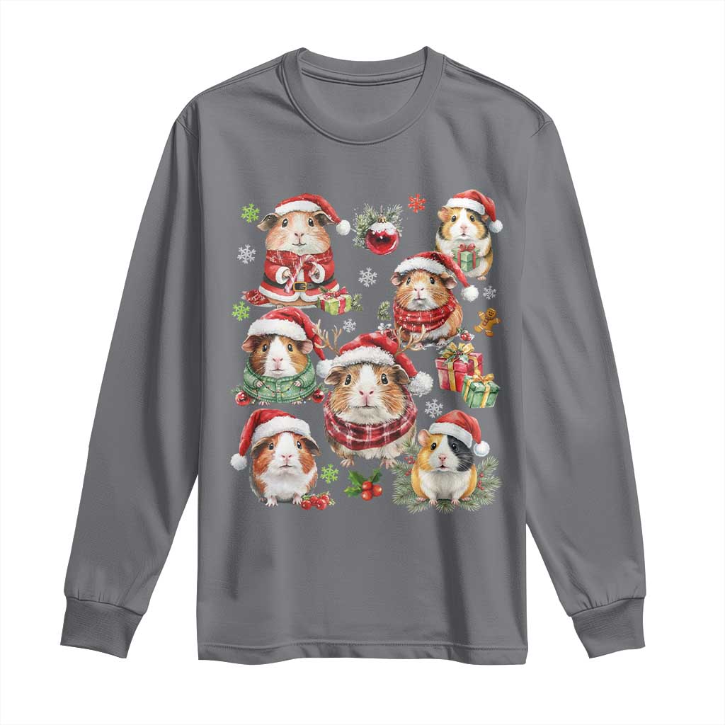 Funny Santa Cavy Squad Long Sleeve Shirt Christmas Guinea Pig Gift - Wonder Print Shop