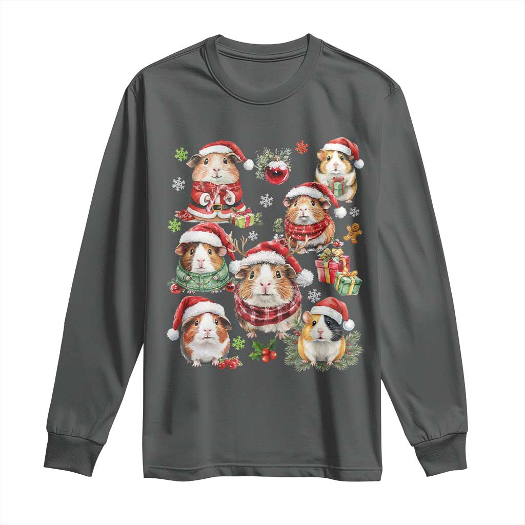 Funny Santa Cavy Squad Long Sleeve Shirt Christmas Guinea Pig Gift - Wonder Print Shop