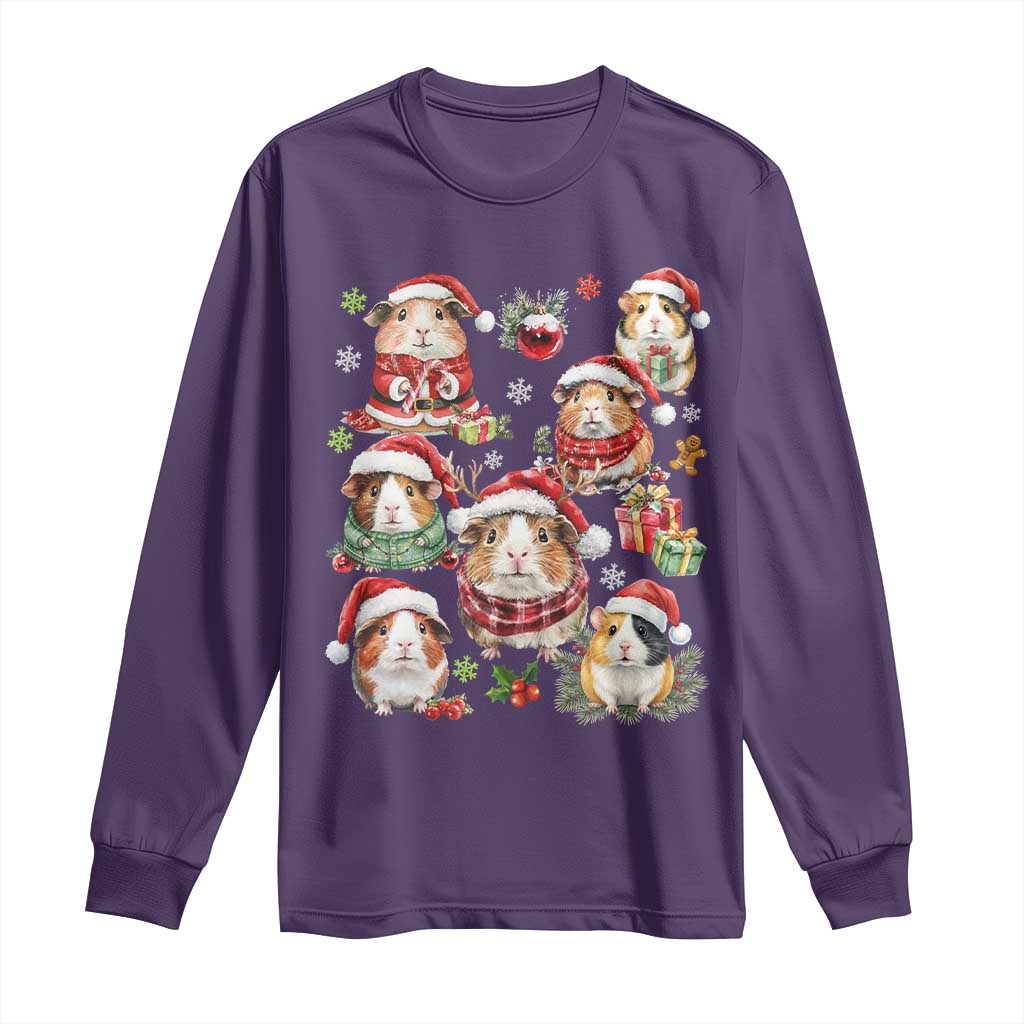 Funny Santa Cavy Squad Long Sleeve Shirt Christmas Guinea Pig Gift - Wonder Print Shop