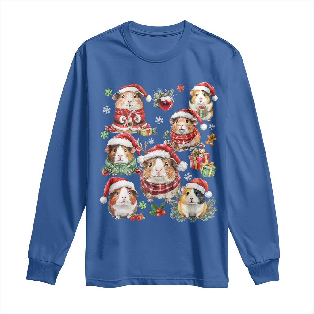 Funny Santa Cavy Squad Long Sleeve Shirt Christmas Guinea Pig Gift - Wonder Print Shop