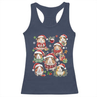 Funny Santa Cavy Squad Racerback Tank Top Christmas Guinea Pig Gift - Wonder Print Shop