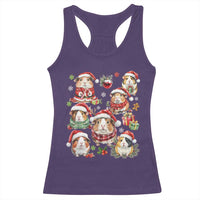 Funny Santa Cavy Squad Racerback Tank Top Christmas Guinea Pig Gift - Wonder Print Shop