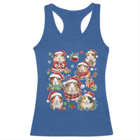 Funny Santa Cavy Squad Racerback Tank Top Christmas Guinea Pig Gift - Wonder Print Shop