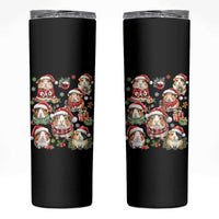 Funny Santa Cavy Squad Skinny Tumbler Christmas Guinea Pig Gift - Wonder Print Shop