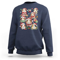 Funny Santa Cavy Squad Sweatshirt Christmas Guinea Pig Gift - undefined