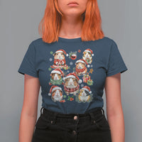 Funny Santa Cavy Squad T Shirt For Women Christmas Guinea Pig Gift - Wonder Print Shop