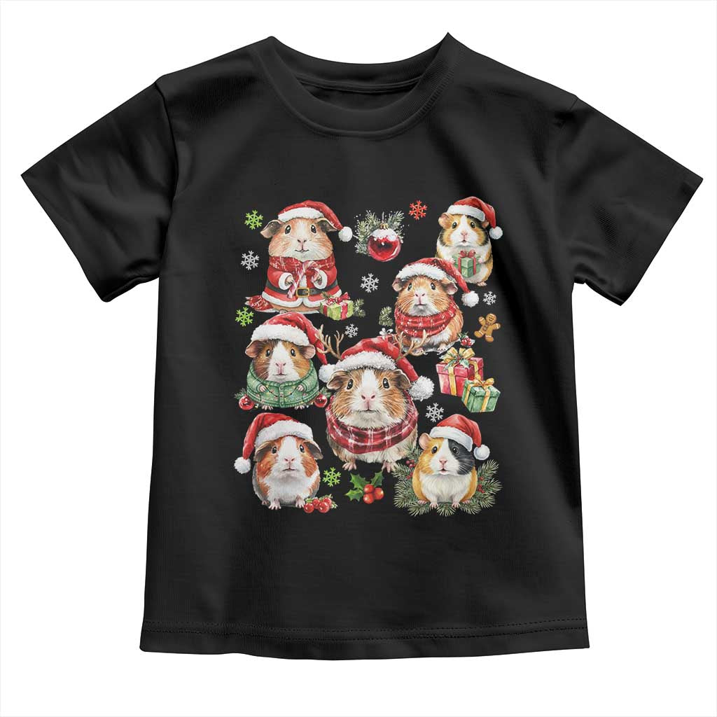 Funny Santa Cavy Squad Toddler T Shirt Christmas Guinea Pig Gift - Wonder Print Shop