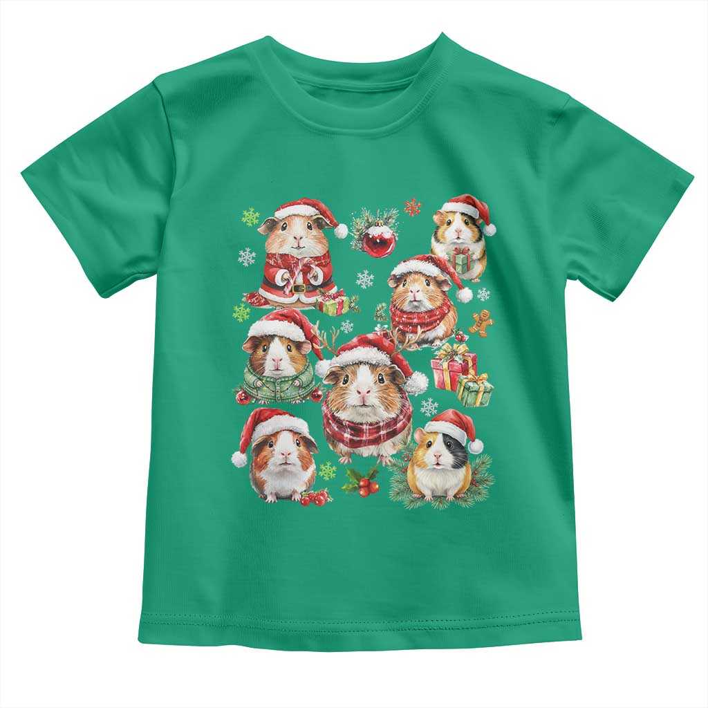 Funny Santa Cavy Squad Toddler T Shirt Christmas Guinea Pig Gift - Wonder Print Shop