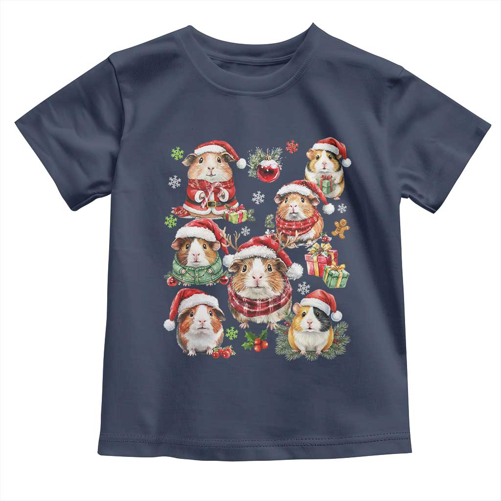 Funny Santa Cavy Squad Toddler T Shirt Christmas Guinea Pig Gift - Wonder Print Shop