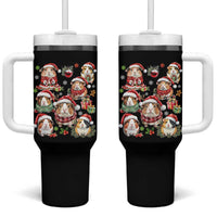 Funny Santa Cavy Squad Tumbler With Handle Christmas Guinea Pig Gift - Wonder Print Shop