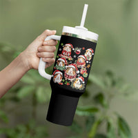 Funny Santa Cavy Squad Tumbler With Handle Christmas Guinea Pig Gift - Wonder Print Shop