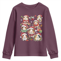 Funny Santa Cavy Squad Youth Sweatshirt Christmas Guinea Pig Gift - Wonder Print Shop