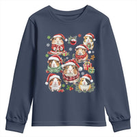 Funny Santa Cavy Squad Youth Sweatshirt Christmas Guinea Pig Gift - Wonder Print Shop